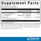 Douglas Laboratories B12 Lozenge packaging side view