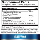 Douglas Laboratories Boswellia-Turmeric Complex 1500mg side view
