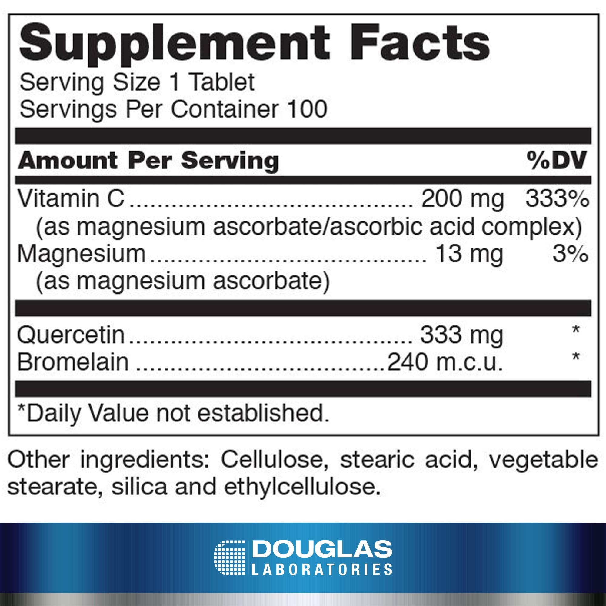 Douglas Laboratories Bromelain Supplement 240 m.c.u. tablets packaging
