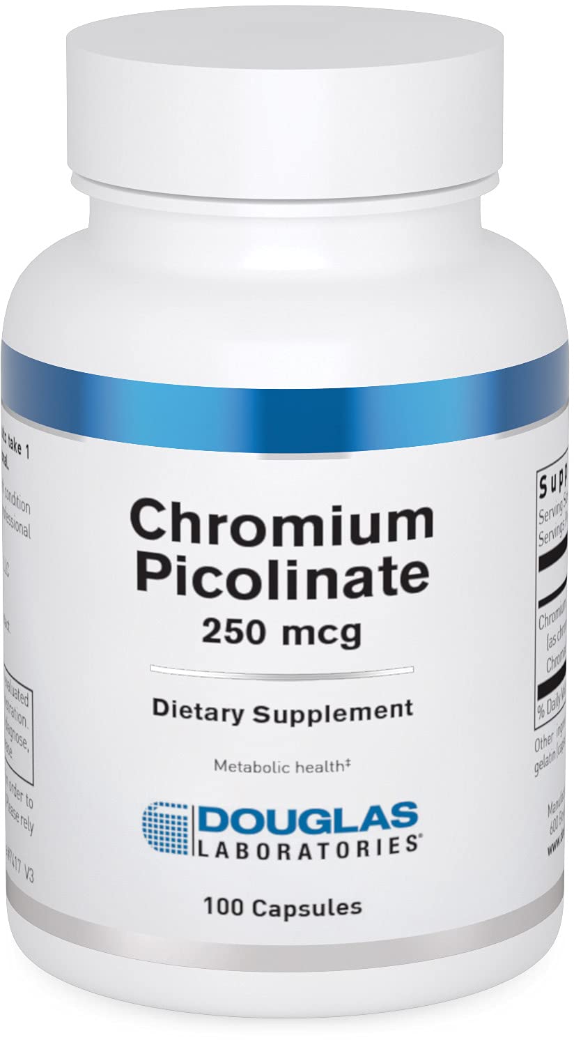 Douglas Laboratories Chromium Picolinate 250mcg supplement front view