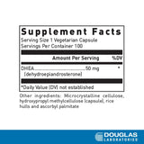 Douglas Laboratories DHEA Supplement 50mg Capsules side view