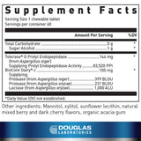 Douglas Laboratories Gluten-Dairy Ultra Enzyme Chews side view showing chewable tablets