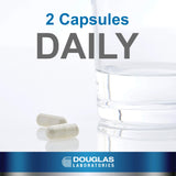 Douglas Laboratories Hair, Skin and Nail Plus Formula capsules in hand