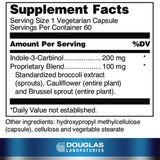 Douglas Laboratories Indole-3-Carbinol Supplement 200mg side view