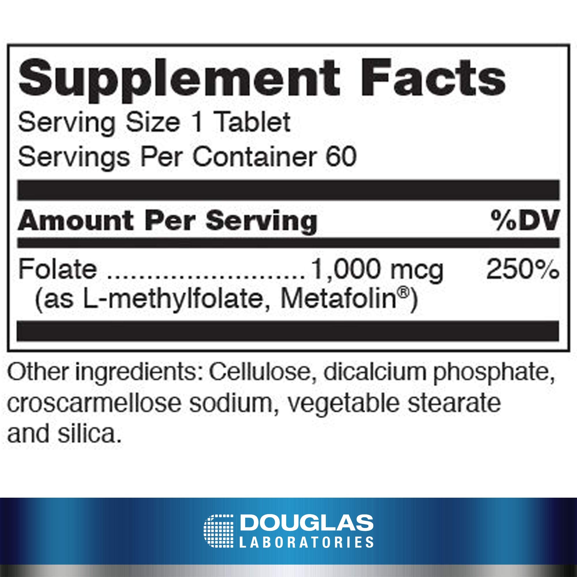 Douglas Laboratories L-Methylfolate Prenatal Vitamins side view