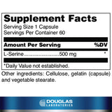 Douglas Laboratories L-Serine 500mg capsule side view