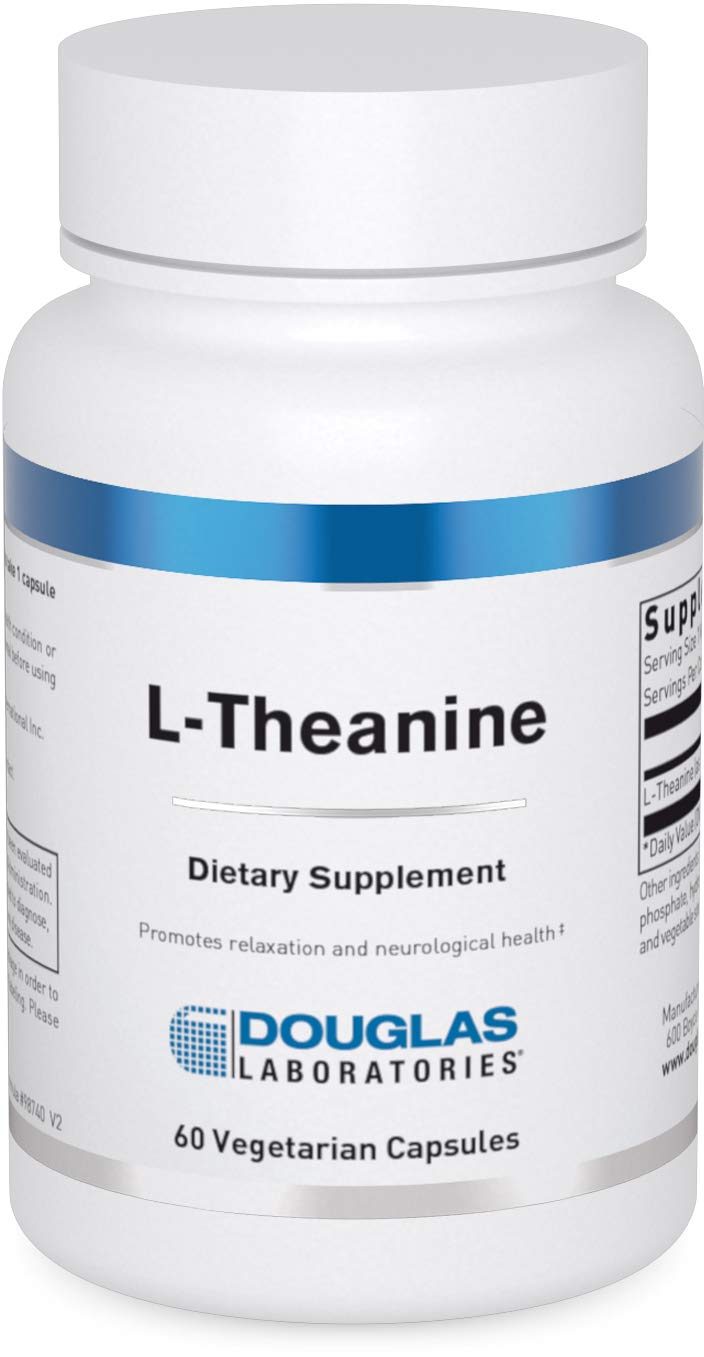 Douglas Laboratories L-Theanine 100mg vegetarian capsules front view