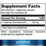 Douglas Laboratories L-Theanine 100mg vegetarian capsules side view