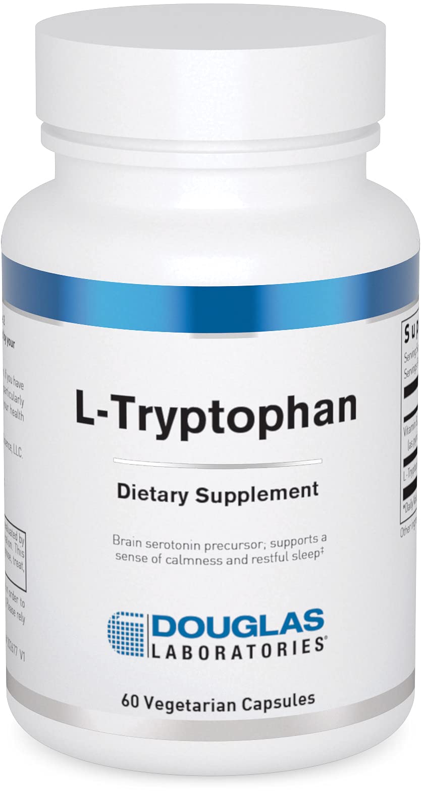 Douglas Laboratories L-Tryptophan 60 vegetarian capsules front view
