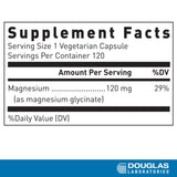 Douglas Laboratories Magnesium Glycinate 120mg Capsules side view