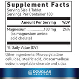 Douglas Laboratories Magnesium Supplement 100mg back view