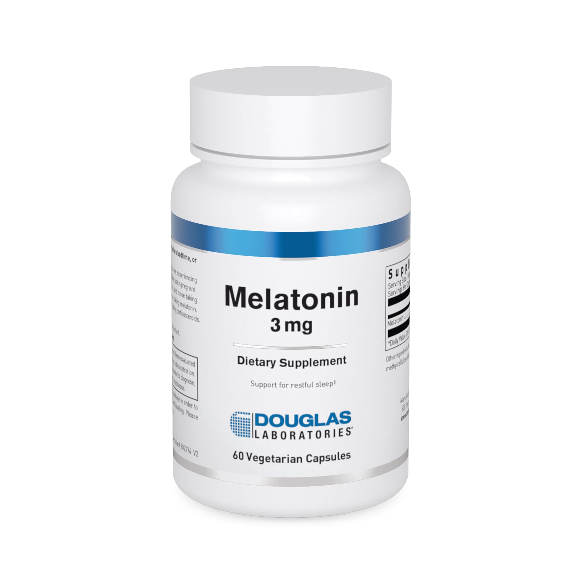 Douglas Laboratories Melatonin 3mg Capsules front view