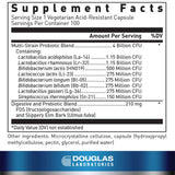 Douglas Laboratories Multi-Probiotic 4 Billion CFUs Capsules side view