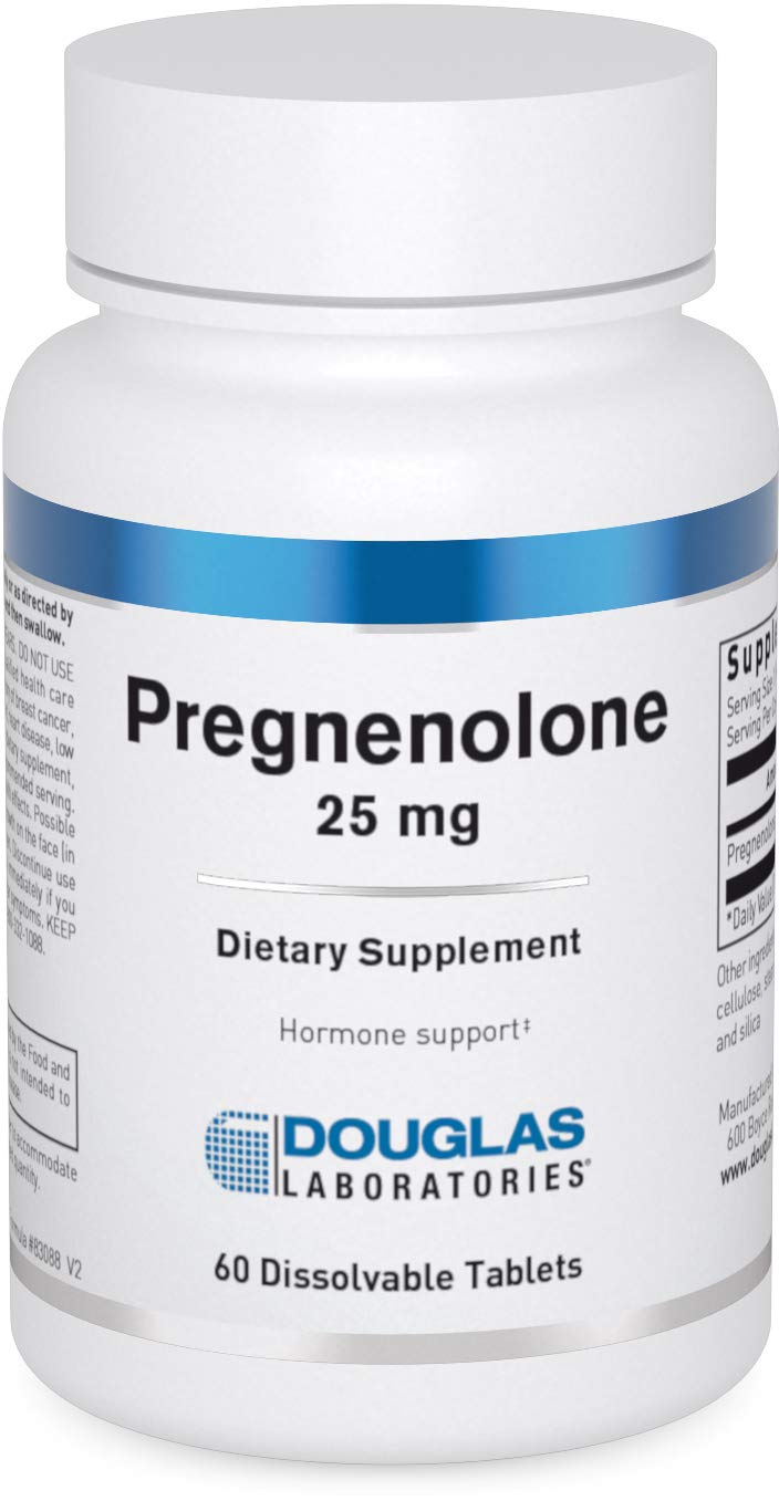 Douglas Laboratories Pregnenolone 25 mg tablets front view