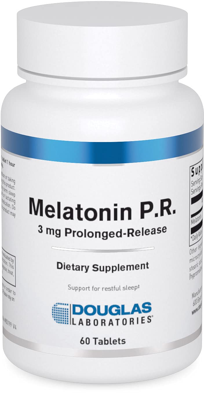 Douglas Laboratories Prolonged-Release Melatonin Supplement 3mg front view