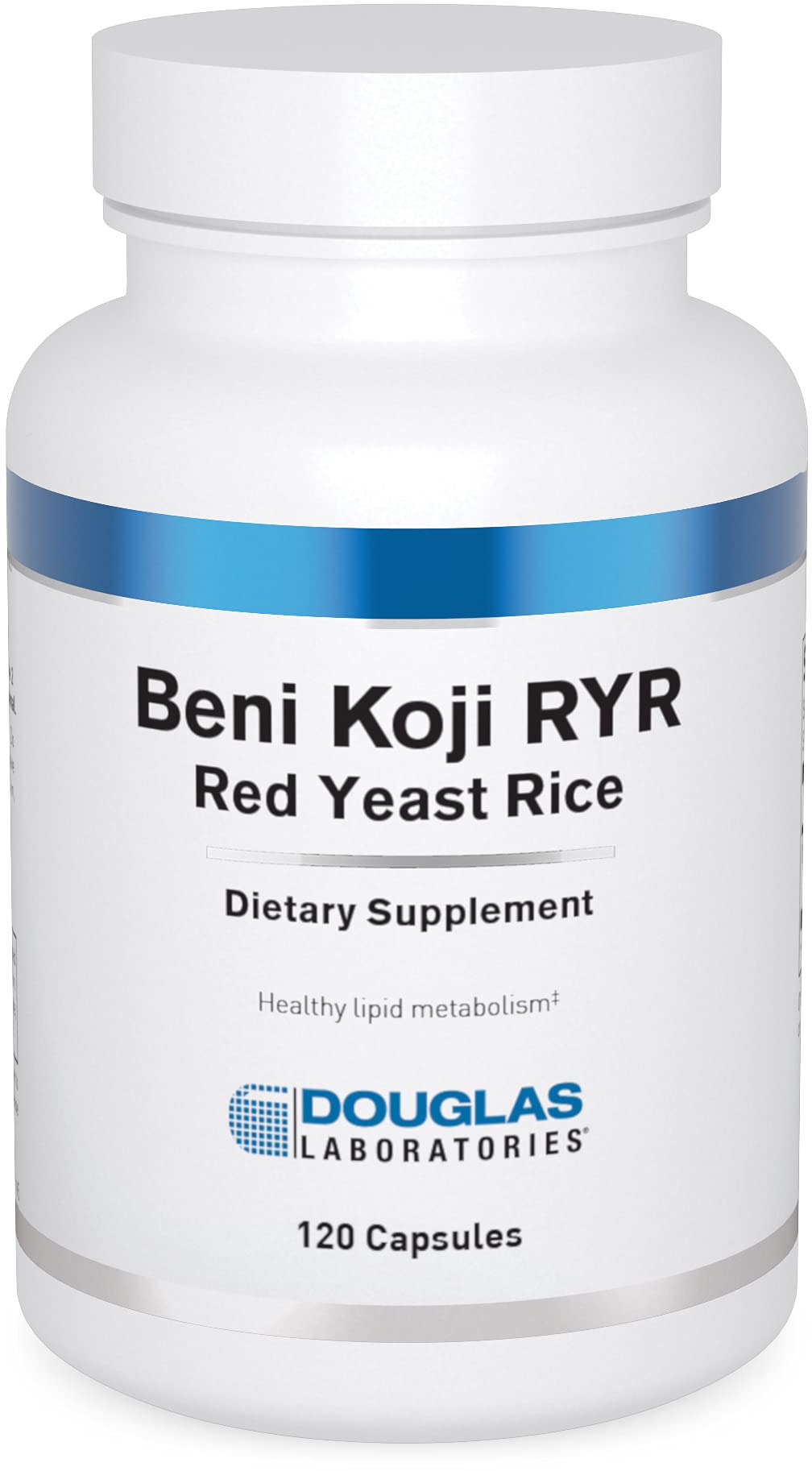 Douglas Laboratories Red Yeast Rice 1000mg 120 Capsules front view