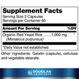 Douglas Laboratories Red Yeast Rice 1000mg 120 Capsules side view