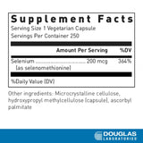 Douglas Laboratories Selenium Supplement 200mcg 90 Capsules side view