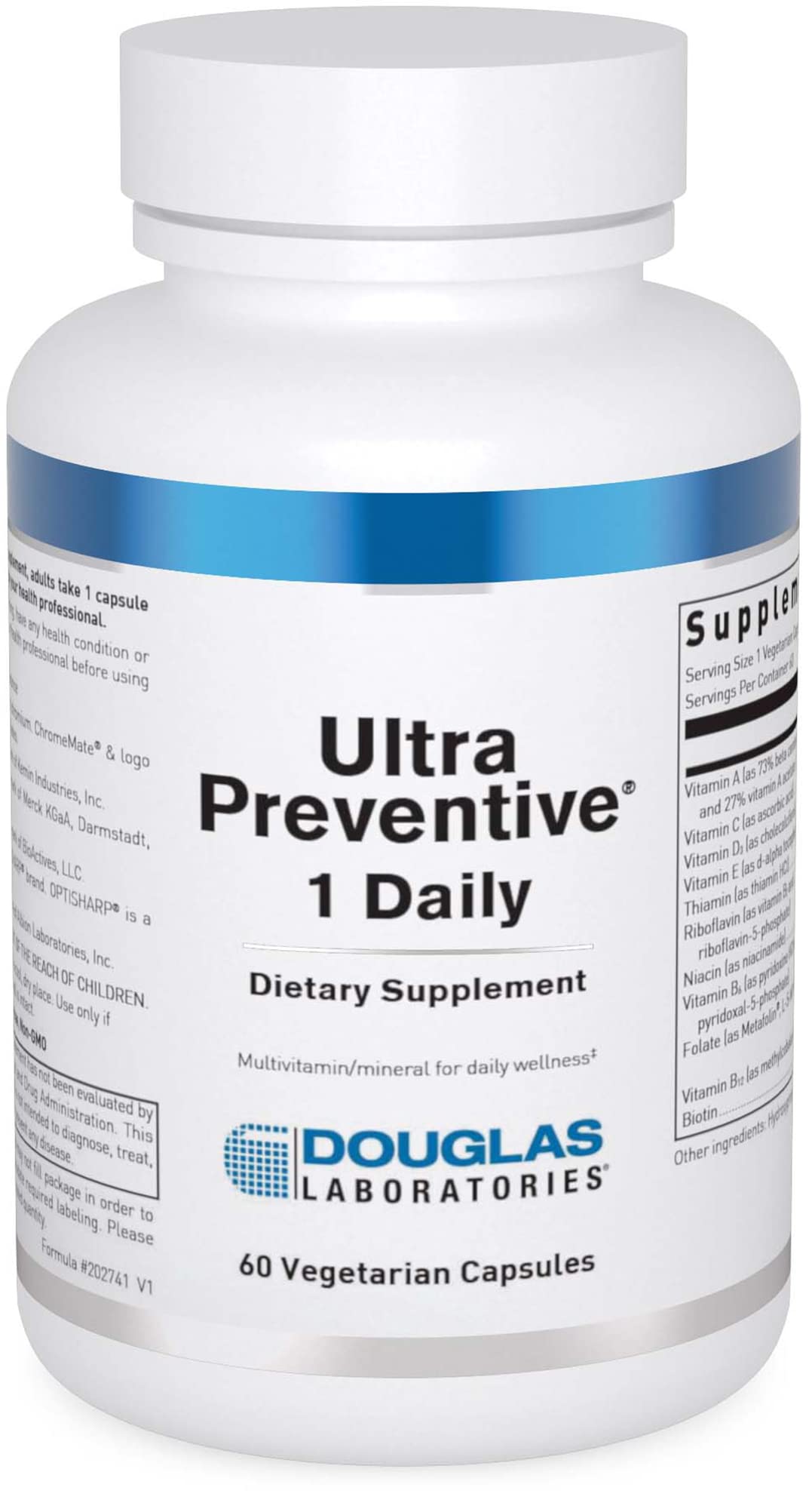 Douglas Laboratories Ultra Preventive 1 Daily Multivitamin 60 Capsules front view