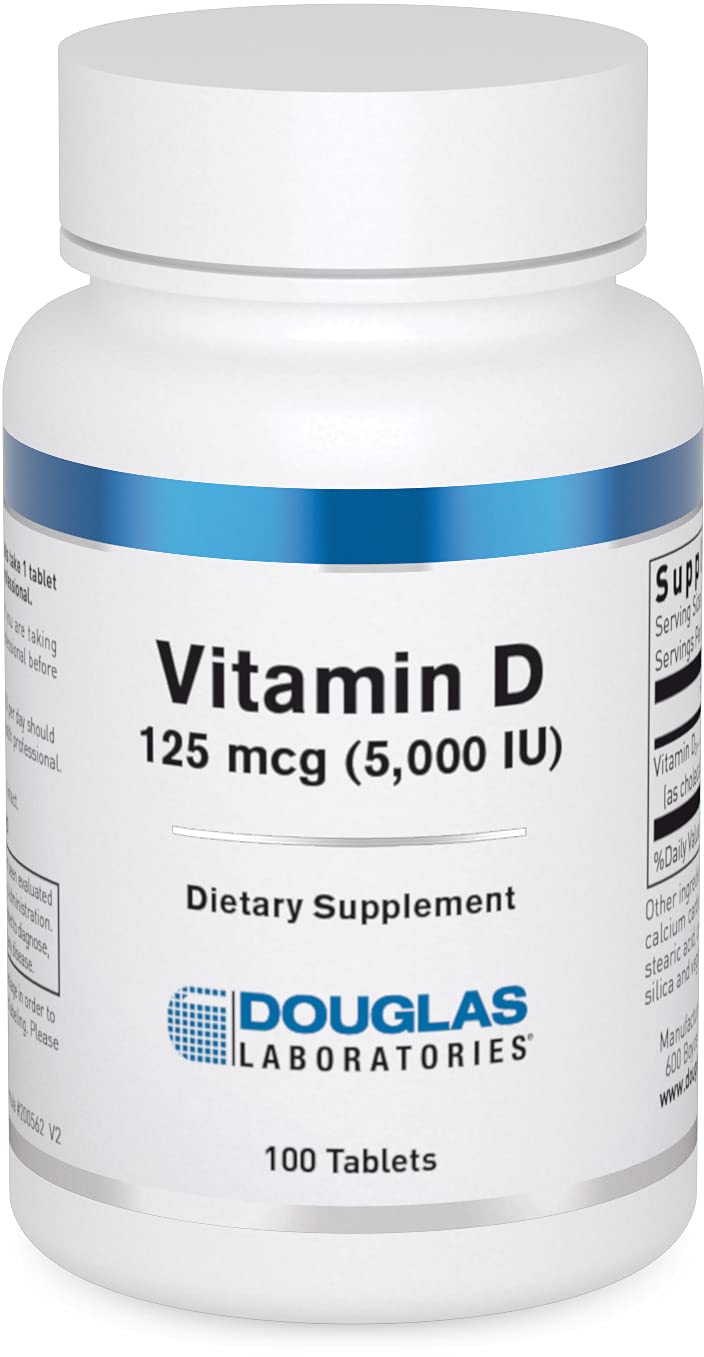 Douglas Laboratories Vitamin D3 5000 IU tablets front view