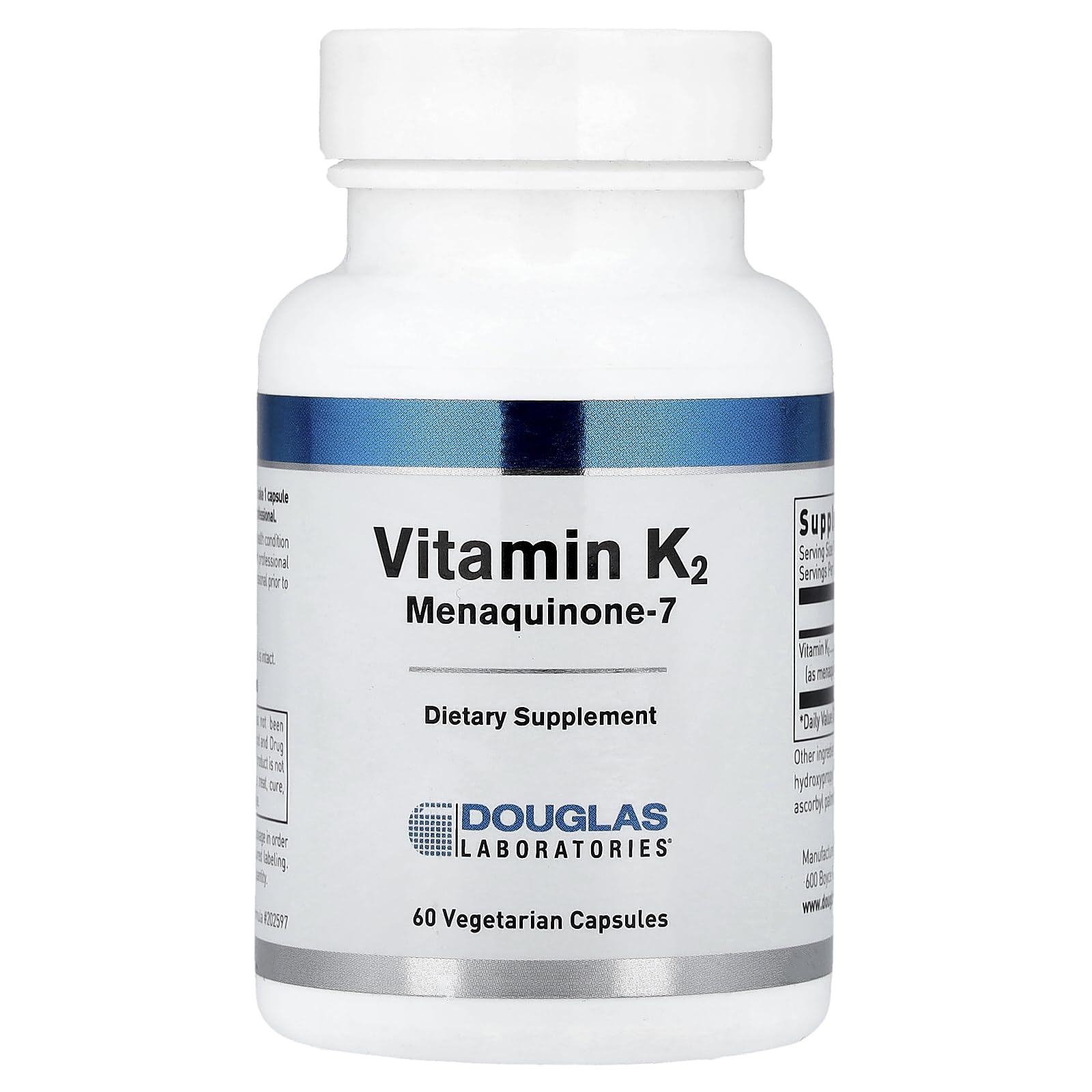 Douglas Laboratories Vitamin K2 90 mcg vegetarian capsules front view