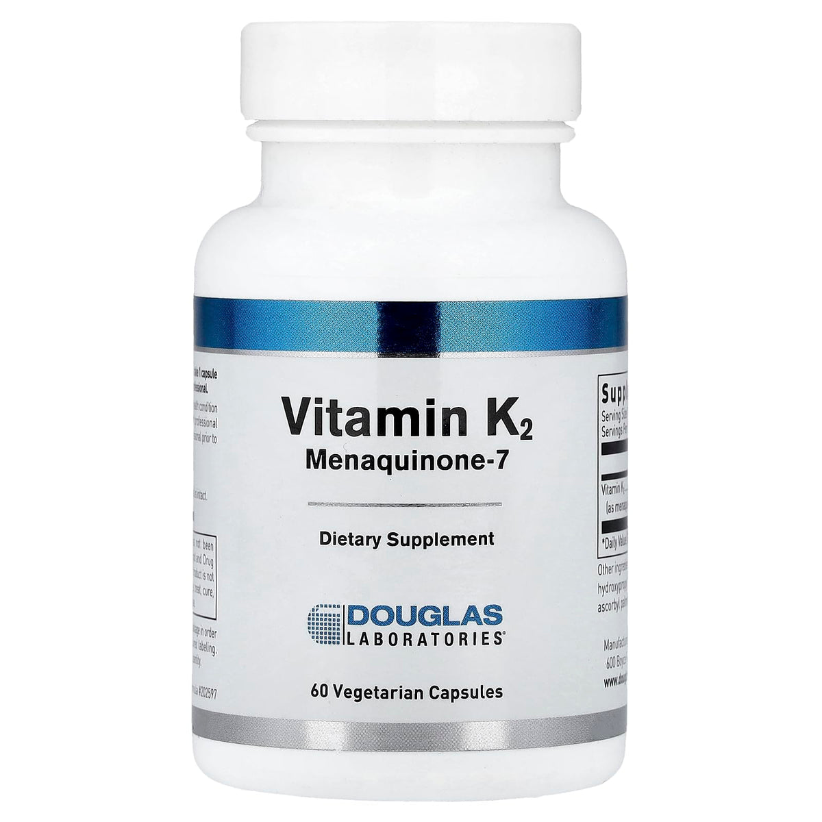 Douglas Laboratories Vitamin K2 90 mcg vegetarian capsules front view