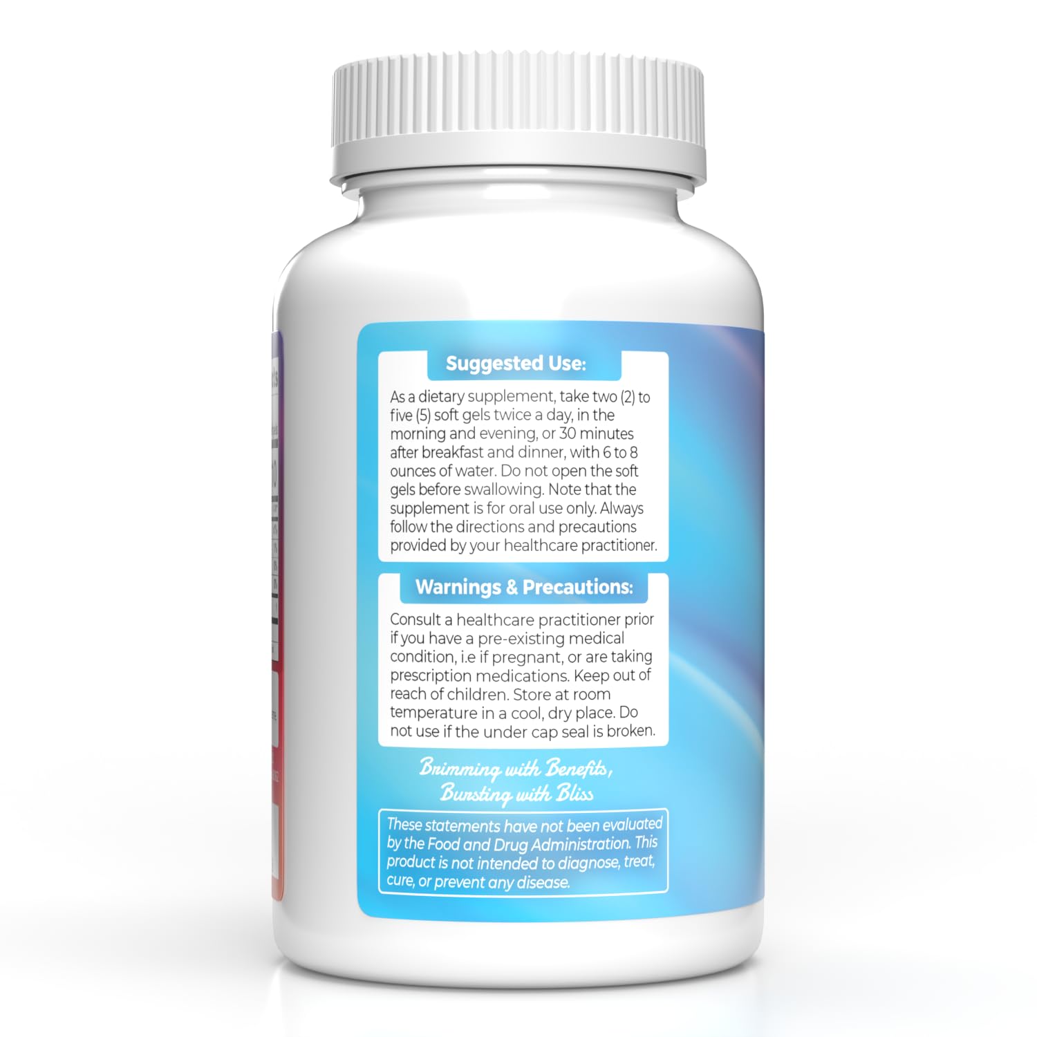 Dr B Supplements Undecylenic Acid 141g side view