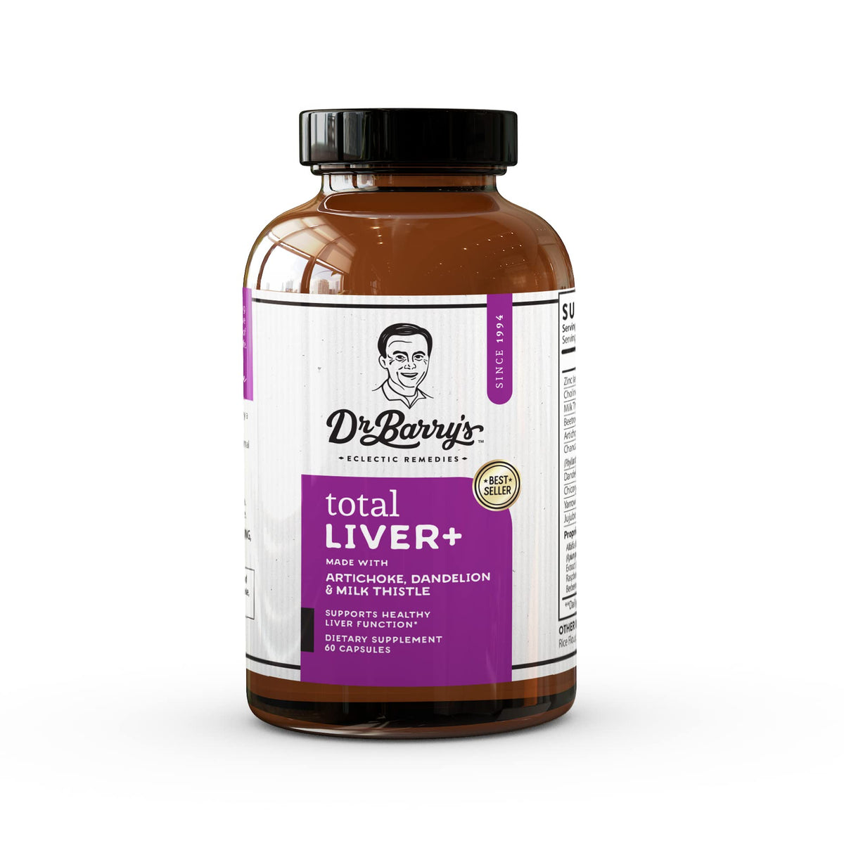 Dr. Barry's Milk Thistle Supplement bottle front view