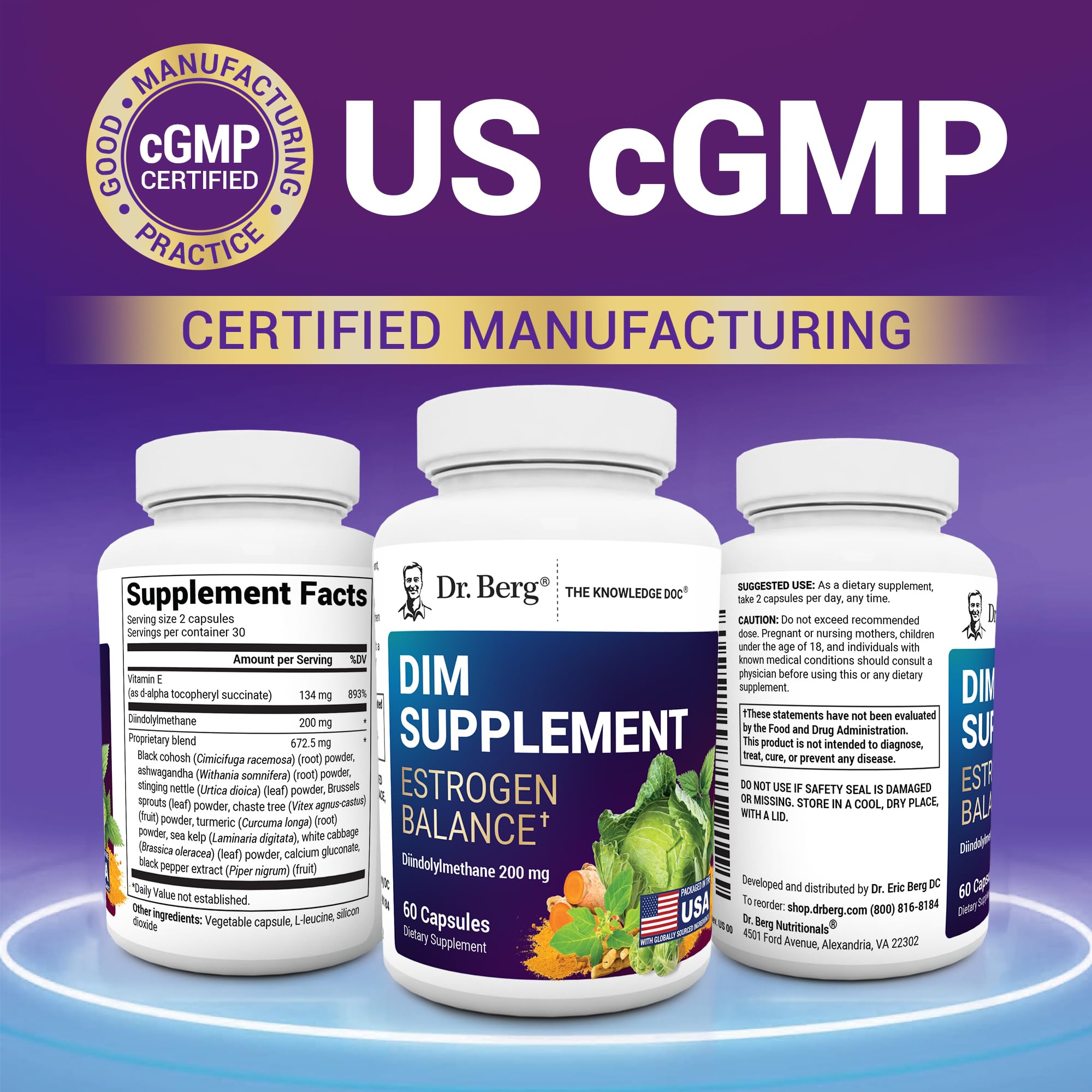 Dr. Berg DIM Supplement packaging