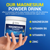 Dr. Berg Magnesium Glycinate Powder container with serving scoop
