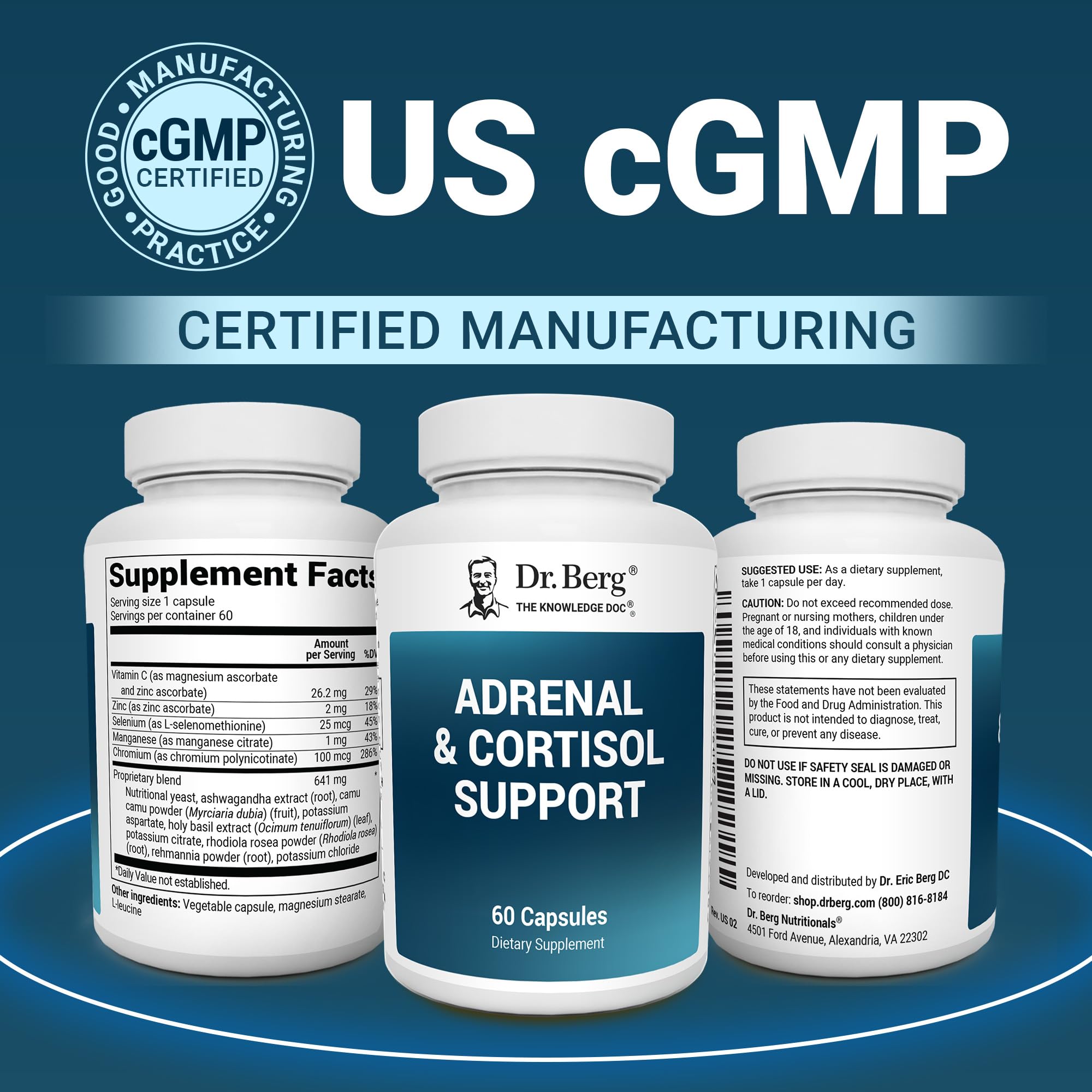 Dr. Berg Nutritionals Adrenal Extracts capsule close-up