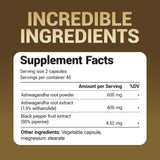 Dr. Berg Nutritionals Ashwagandha Capsules with Bioperine