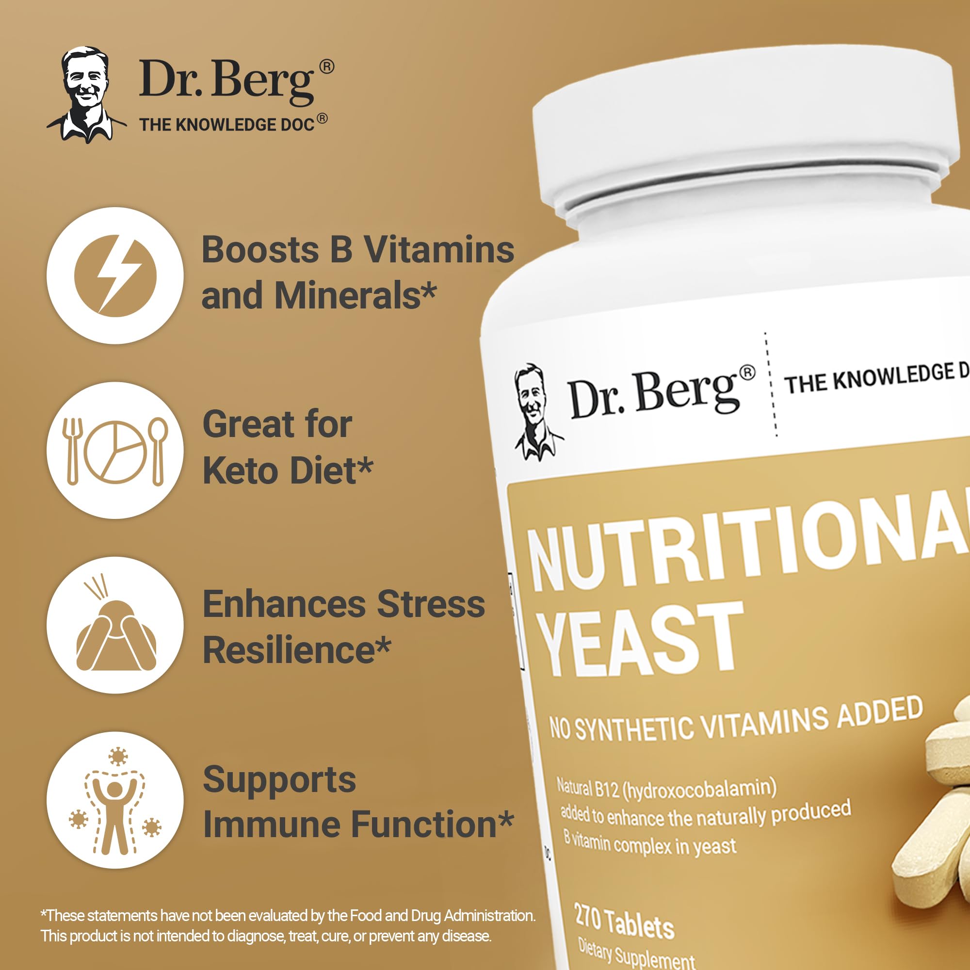 Dr. Berg Nutritionals B-Complex 270 Tablets packaging