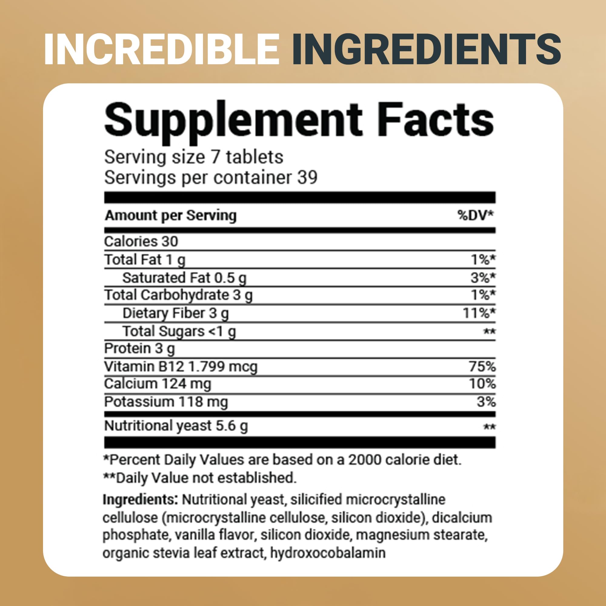Dr. Berg Nutritionals B-Complex tablets with ingredients