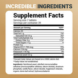 Dr. Berg Nutritionals B-Complex tablets with ingredients