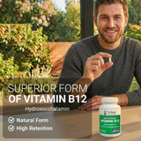 Dr. Berg Nutritionals B12 Hydroxocobalamin 1000mcg Capsules bottle with label