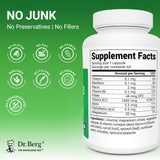 Dr. Berg Nutritionals B12 Hydroxocobalamin 1000mcg Capsules with a measuring spoon