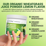 Dr. Berg Nutritionals Chlorophyll Powder 227g in a glass of water