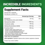 Dr. Berg Nutritionals Chondroitin & Glucosamine supplement on a wooden table