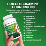 Dr. Berg Nutritionals Chondroitin & Glucosamine supplement with a measuring scoop