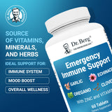 Dr. Berg Nutritionals Echinacea 8-in-1 daily wellness Support Supplement side view