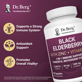 Dr. Berg Nutritionals Elderberry Supplement 1000mg packaging