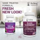 Dr. Berg Nutritionals Elderberry Supplement 1000mg side view
