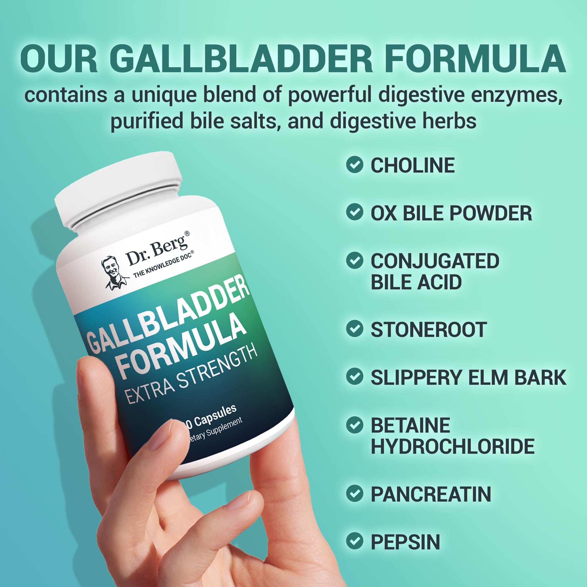 Dr. Berg Nutritionals Gallbladder Supplement in a lifestyle setting