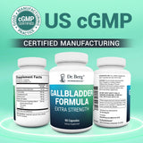 Dr. Berg Nutritionals Gallbladder Supplement ingredients list on packaging