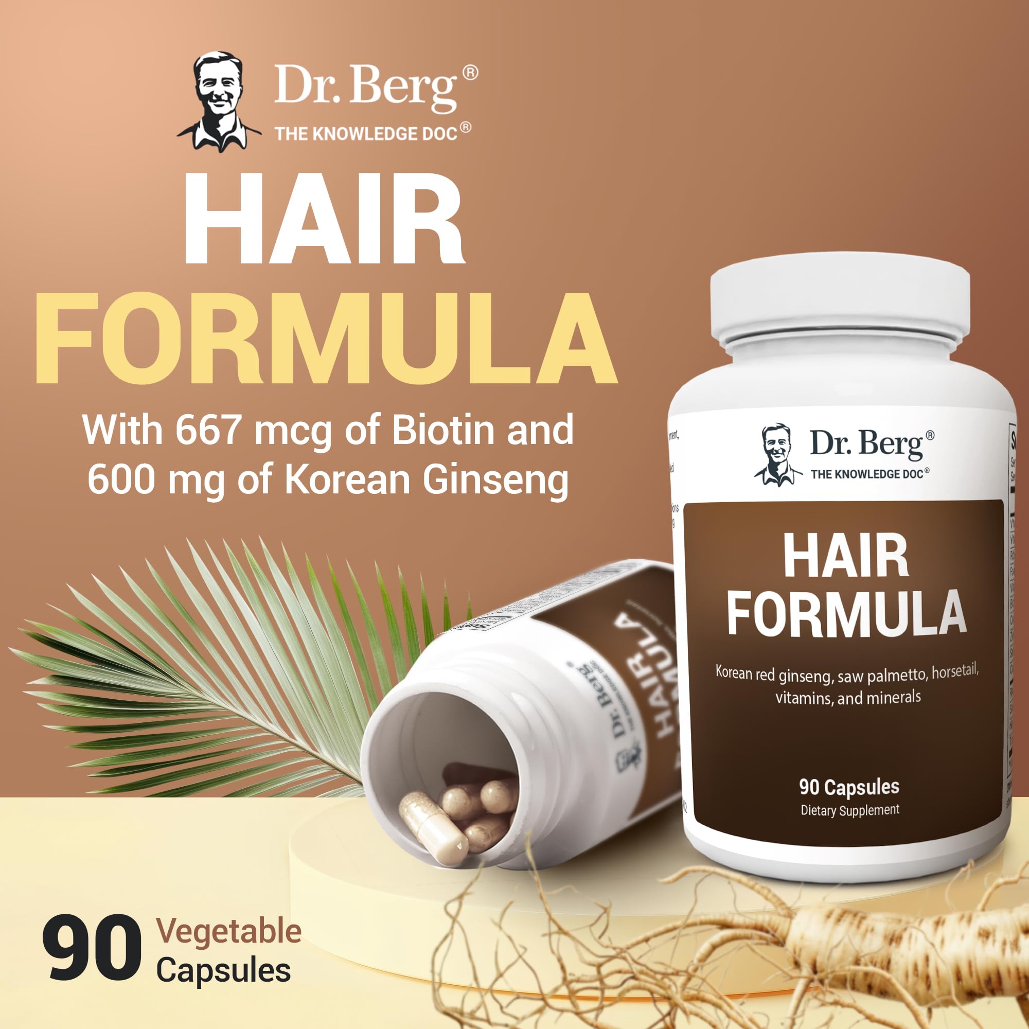 Dr. Berg Nutritionals Hair Formula Multivitamin ingredients list