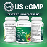 Dr. Berg Nutritionals Organic Vegetable Blend Supplement ingredients list