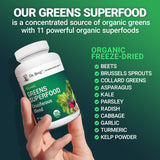 Dr. Berg Nutritionals Organic Vegetable Supplement on a kitchen counter