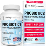 Dr. Berg Nutritionals Probiotics with Prebiotics 30 Capsules front view