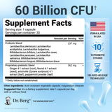 Dr. Berg Nutritionals Probiotics with Prebiotics side view of packaging